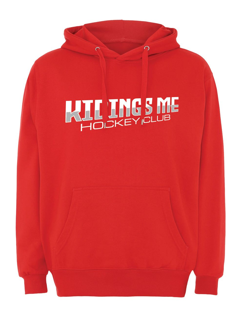 Kidings Me tekstilogo - punainen huppari