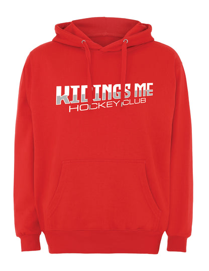 Kidings Me tekstilogo - punainen huppari